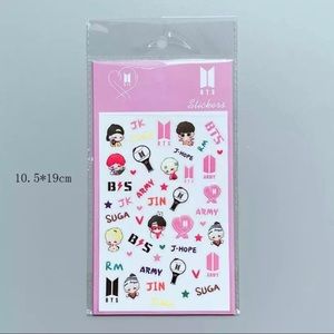 New BTS Sticker Sheet 1 K-Pop